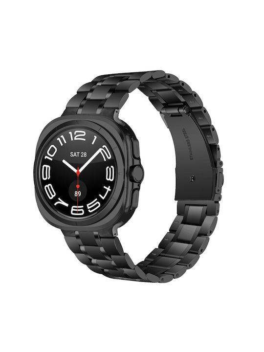 5 Rows Curea Oțel inoxidabil Negru (Galaxy Watch Ultra)