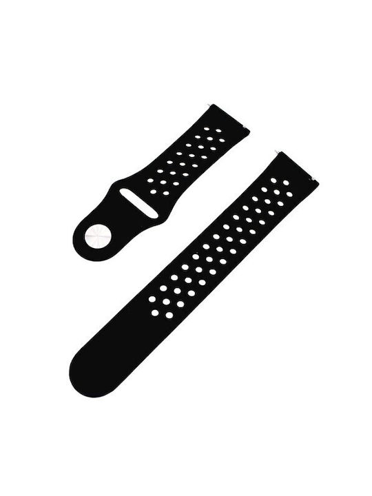 Two-Tone Λουράκι Σιλικόνης με Pin Μαύρο (Forerunner 55/245/645 / Vivoactive 3/5/HR / Venu Sq 2)