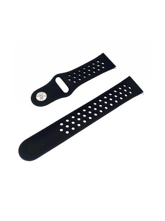 Two-Tone Λουράκι Σιλικόνης με Pin Μαύρο (Forerunner 55/245/645 / Vivoactive 3/5/HR / Venu Sq 2)