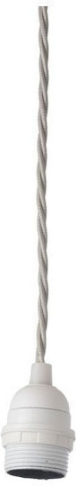Pendant Light Suspension 1xe27 Twisted Fabric Cable Wire Unit Ebb&flow Wie27baktwgo Gold