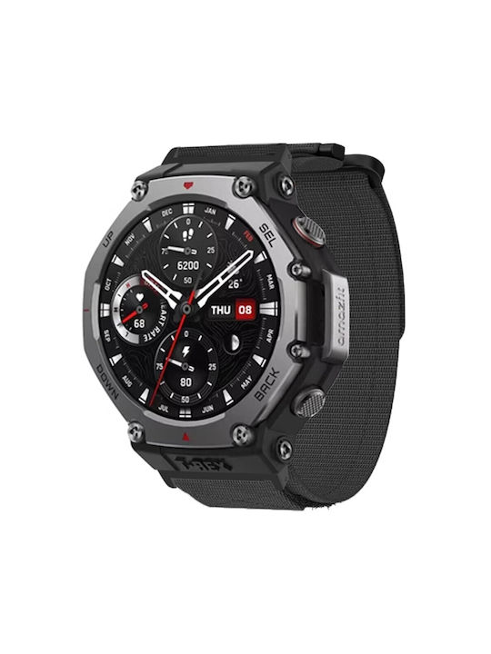 Armband Stoff Schwarz (Amazfit T-Rex 3)