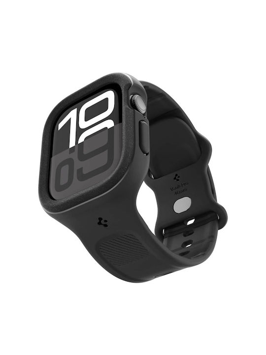 Spigen Vault Pro Silikonhülle in Schwarz Farbe für Apple Watch 46 mm