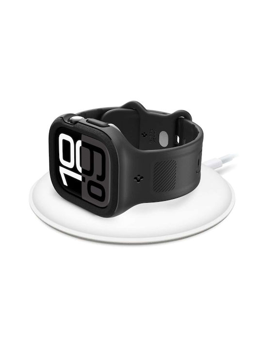 Spigen Vault Pro Silikonhülle in Schwarz Farbe für Apple Watch 46 mm