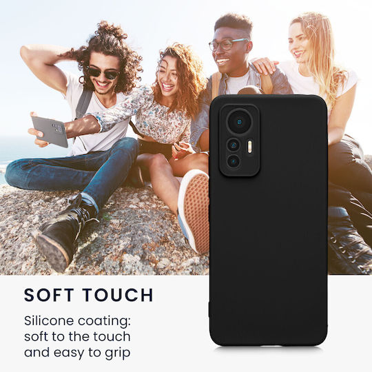 KWmobile Задна корица Силикон черен мат (Xiaomi 12 Lite)
