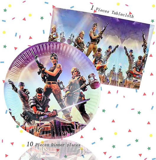 Set Birthday Σετ Σερβιρίσματος για Party 52τμχ