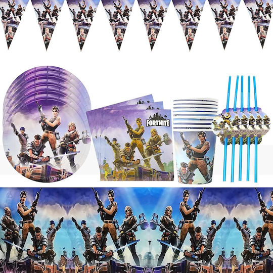 Set Birthday Σετ Σερβιρίσματος για Party 52τμχ