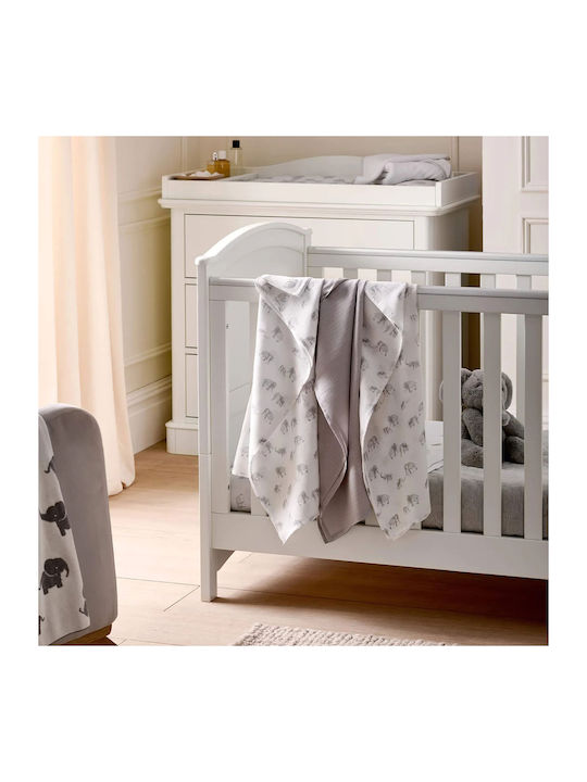Mamas & Papas Muslin Swaddle Wraps Gray 90x90cm. 3pcs