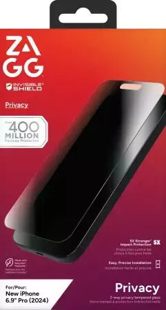 Zagg Elite Privacy Tempered Glass (iPhone 17 Pro Max / 16 Pro Max)