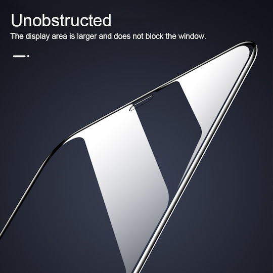 Закалено стъкло за цялото лице Черен (Huawei Y7 2019/Huawei Y7 Pro 2019 - Хуавей Y7 2019/Хуавей Y7 Про 2019 г)