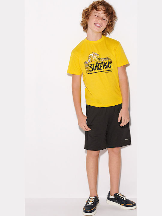 Kids' Set with Shorts Summer 3pcs Yellow