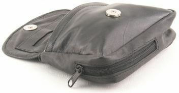 Leather Tobacco Pipe Case Kouros Model 8605 Black