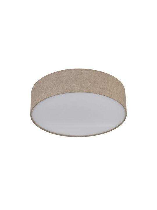 TK Lighting Deckenleuchte Beige mit Fassung E27