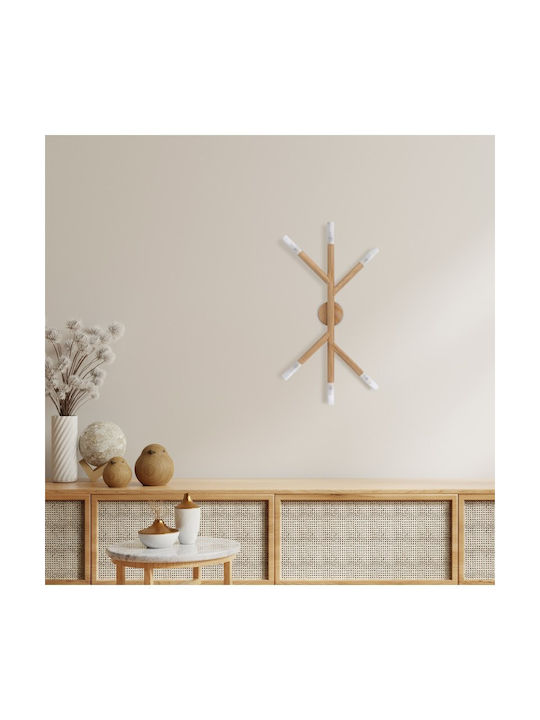 TK Lighting Πλαφονιέρα Οροφής 66εκ. Καφέ με Ντουί G9