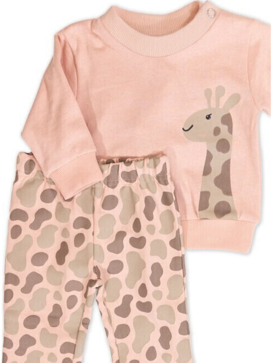 Kinder-Set mit Leggings Winter 2Stück Rosa