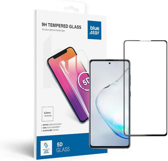 Blue Star Full Face Tempered Glass Μαύρο (Galaxy S10 Lite)