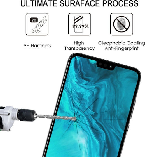 Full Glue Full Face Tempered Glass Μαύρο (Honor 9X Lite)