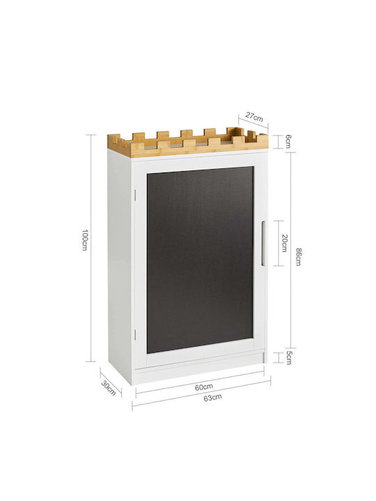 Ντουλάπι Δαπέδου Ξύλινο Λευκό 63x100x30cm Ντουλάπι Δαπέδου Ξύλινο Λευκό 63x100x30cm