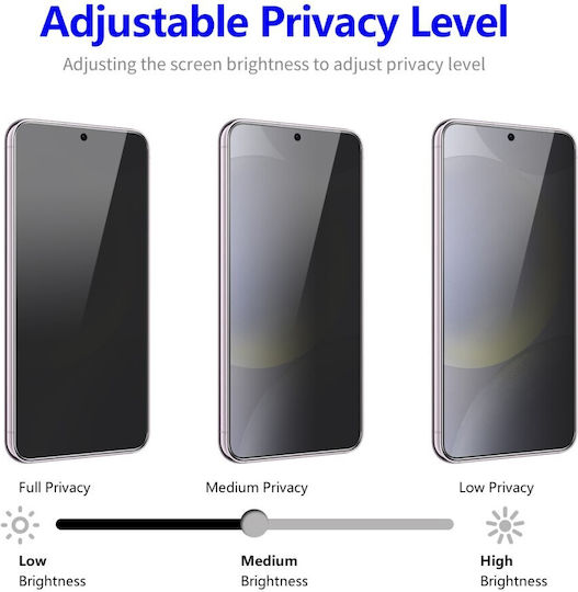 Anti-spy Vollkleber Privatsphäre Vollflächig gehärtetes Glas (Galaxy S24+)