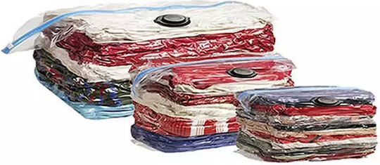Plastic Sac de Depozitare pentru Haine Etanș și cu Vid 105x70x2cm 1buc