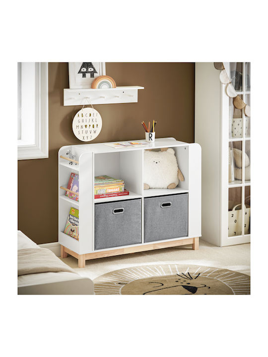 Библиотека Подов Бял 100x80x35см