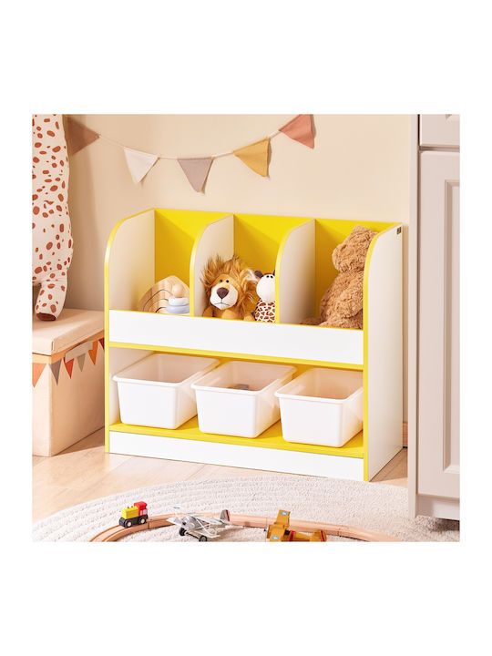 Bibliotecă pardoseală Plastic Alb 70x58x30cm