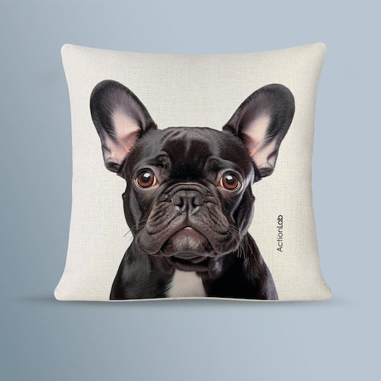Action Lab Pillow Frensh Bulldog Black