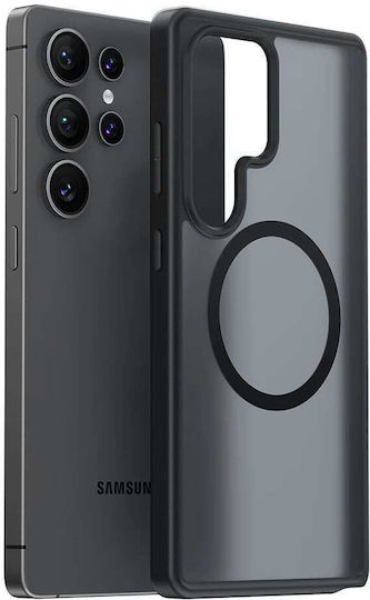 Torras Guardian Magnetic Back Cover Silicon Negru (Galaxy S25 Ultra)