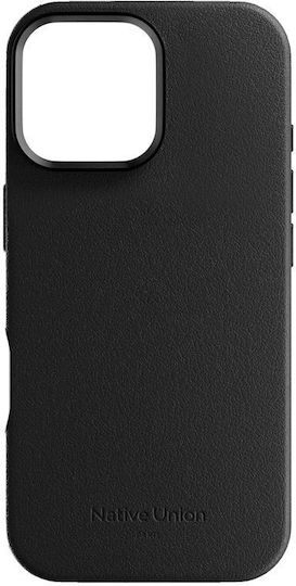 Native Union Back Cover Δερμάτινο Μαύρο (iPhone 16 Pro Max)