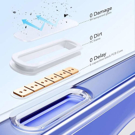 ESR Classic Hybrid Umschlag Rückseite Metallisch Transparent (iPhone 16)