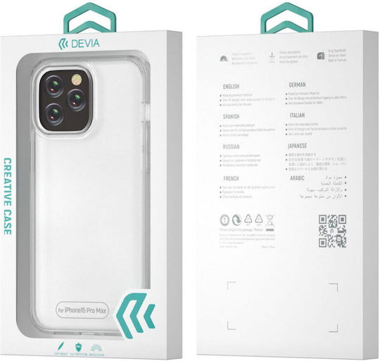Devia Umschlag Rückseite Silikon Transparent (iPhone 15 Pro Max)
