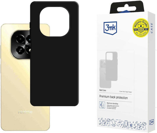 3MK Matt Case Задна корица Силикон Черен (Realme C63)