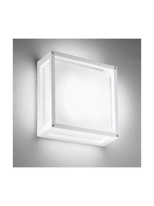 Zafferano Wall-Mounted Outdoor Lighting LED 20W 3000K 25x25x9.5cm Zafferano Wall-Mounted Outdoor Lighting LED 20W 3000K 25x25x9.5cm