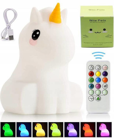 Unicorn Nachtlichter Für Das Kinderzimmer LED Stromquelle Weiß