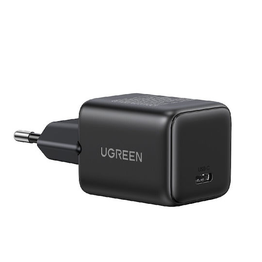 Ugreen Charger Without Cable GaN with USB-C Port 30W Power Delivery / Quick Charge 4.0 Blacks (X513)