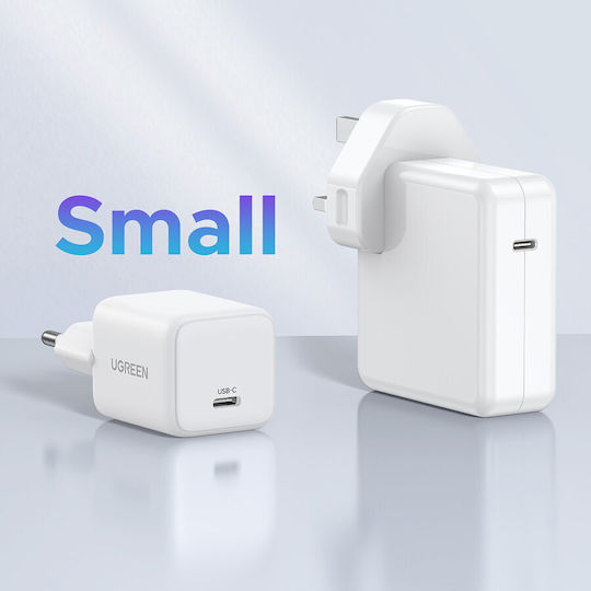 Ugreen Charger Without Cable GaN with USB-C Port 20W Power Delivery Whites (X512)