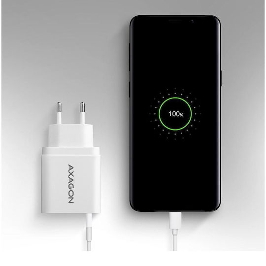 Axagon Зарядно без кабел 19W Quick Charge 3.0 Бял (AZAXNLSACUQC19W)