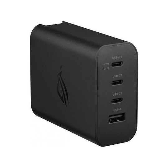 Asus GaN Wireless Charger with USB-A Port and 3 USB-C Output Ports 140W Power Delivery Black
