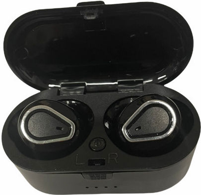 In-ear Bluetooth Handsfree Ακουστικά με Θήκη Φόρτισης Μαύρα