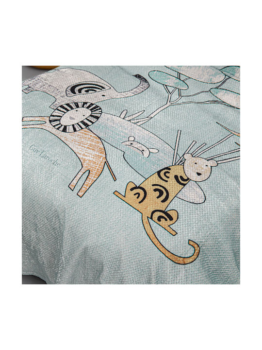 Guy Laroche Decke Vlies Zootopia Aqua-grey 160x220cm