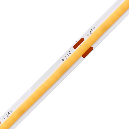 Eurospot Ταινία LED 24V Θερμό Λευκό Φως 5m Τύπου COB