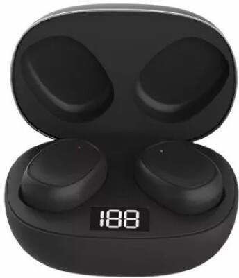 In-ear Bluetooth Handsfree Ακουστικά με Θήκη Φόρτισης Μαύρα