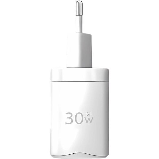 Axagon Charger Without Cable 30W Power Delivery / Quick Charge 3.0 Whites (AZAXNLSACUPQ30W)