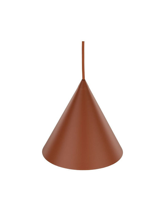 TK Lighting Pendant Light Red with Socket E27 19x155cm