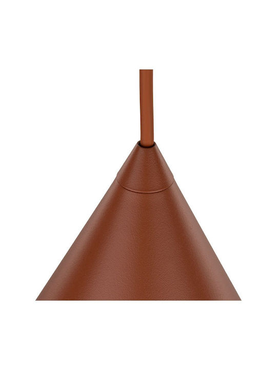 TK Lighting Pendant Light Red with Socket E27 19x155cm