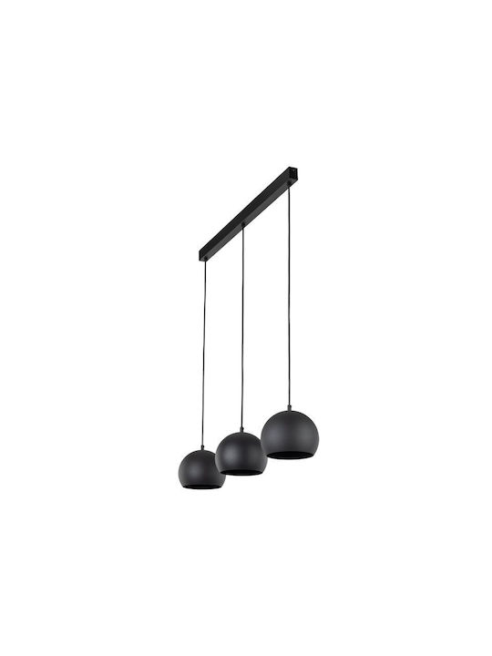 TK Lighting Κρεμαστό Φωτιστικό Μαύρο LED Ράγα 81εκ.