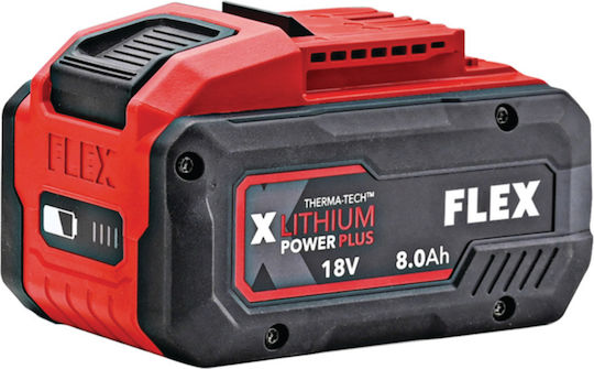 Flex 10478 Τροχός 125mm Μπαταρίας με Ρύθμιση Στροφών 1x8Ah
