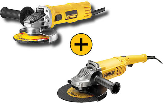 Dewalt Dwe492duo2 Set Of Angle Grinders Dwe4157 125mm Dwe492 230mm