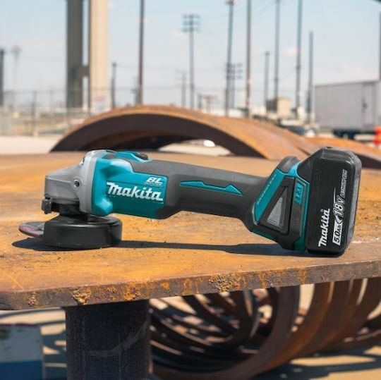 Makita Grinder 125mm Battery Brushless 2x5Ah