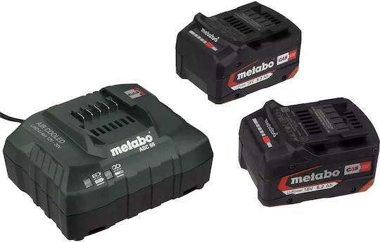 Metabo 602249650 Grinder 125mm Battery 2x5.2Ah