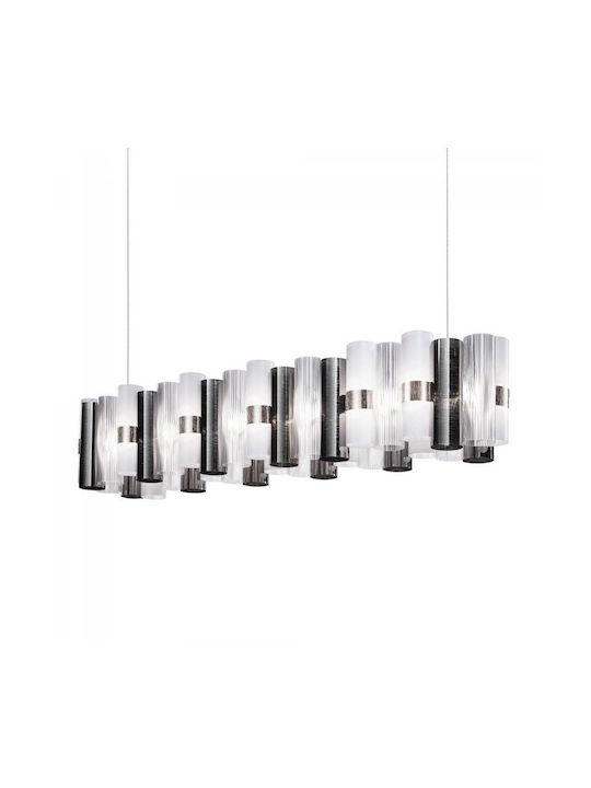 Slamp La Lollo Κρεμαστό Φωτιστικό Κίτρινο LED με Θερμό Λευκό Φως Ράγα 142x28x28εκ.
